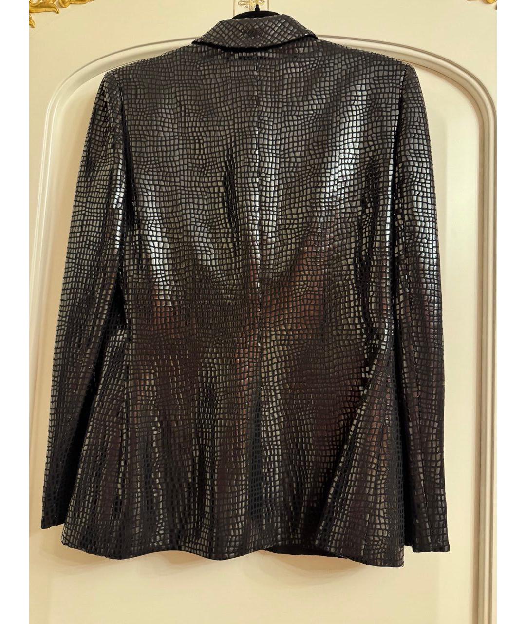 VALENTINO Черный шелковый жакет/пиджак, фото 2