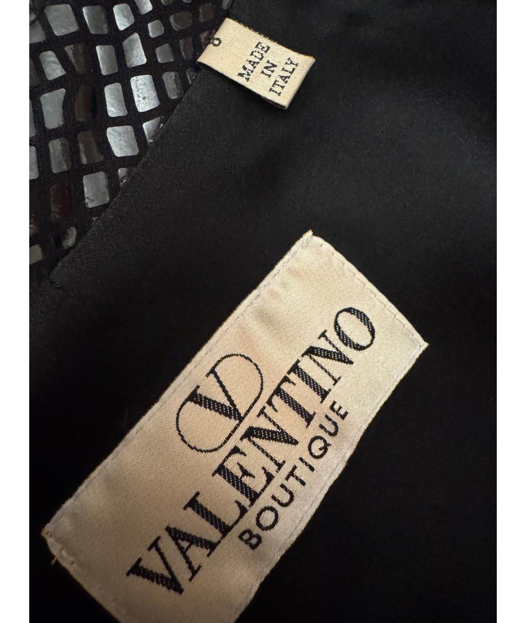 VALENTINO Черный шелковый жакет/пиджак, фото 3