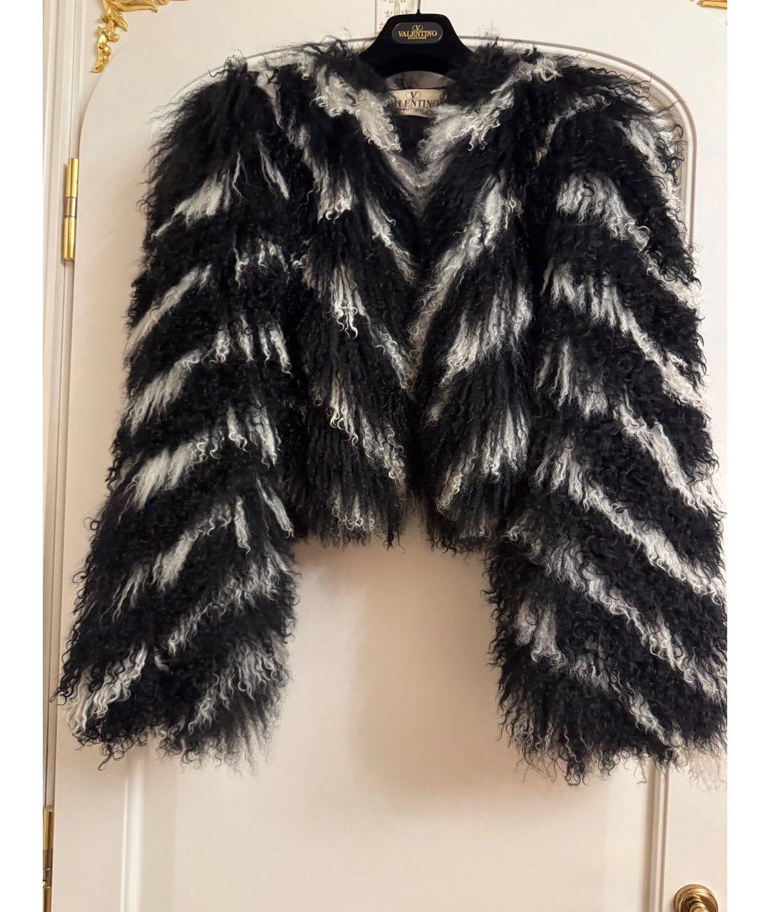 VALENTINO Черная меховая шуба, фото 8