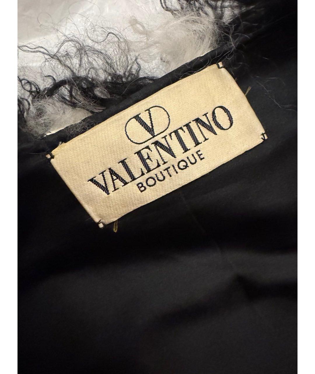 VALENTINO Черная меховая шуба, фото 3