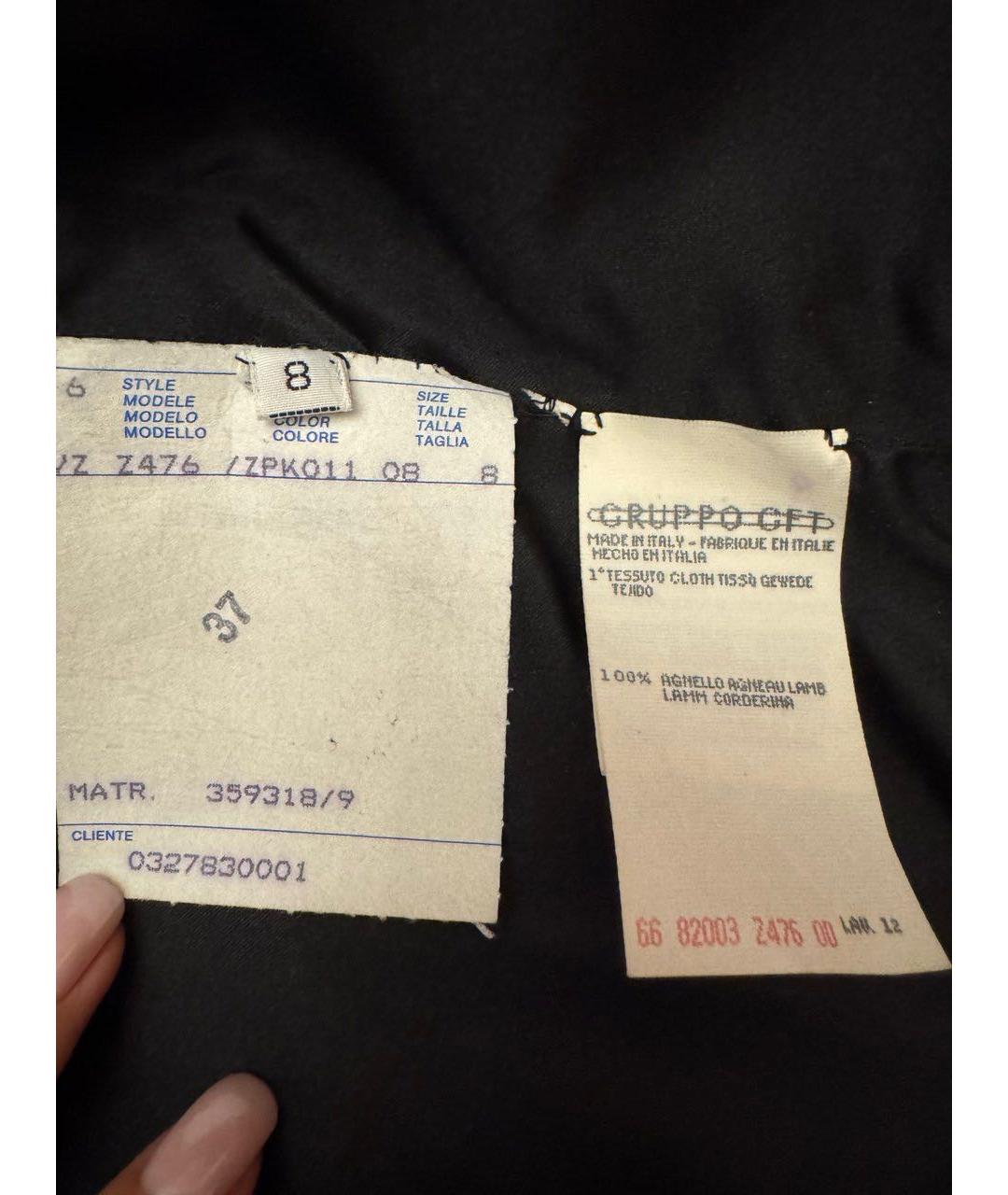 VALENTINO Черная меховая шуба, фото 4