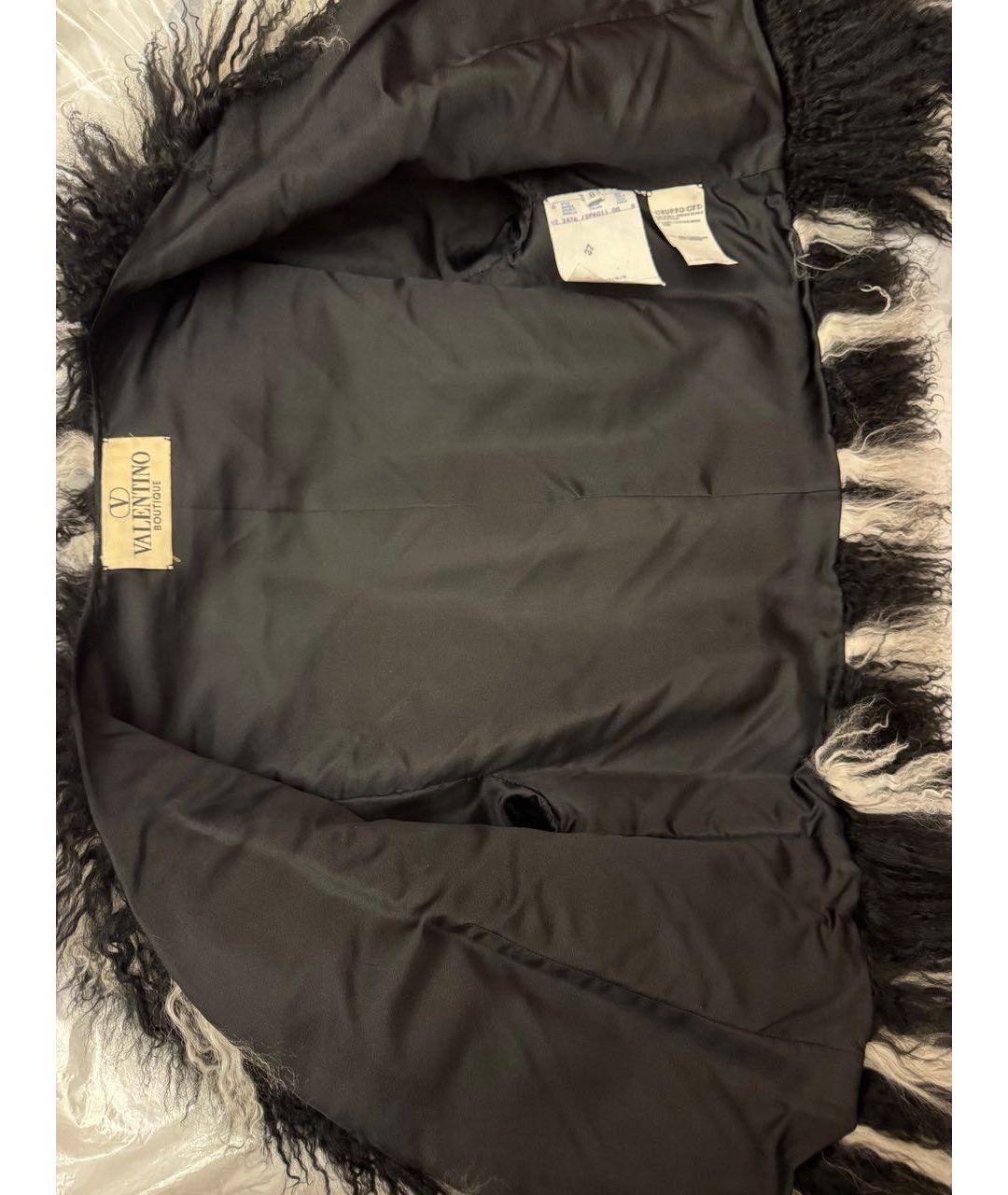 VALENTINO Черная меховая шуба, фото 6