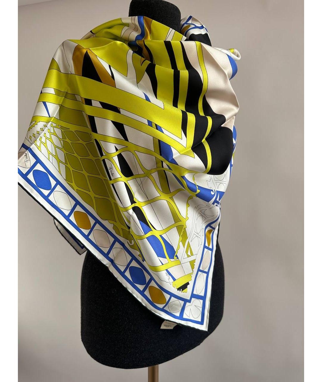 EMILIO PUCCI Мульти шелковый платок, фото 4