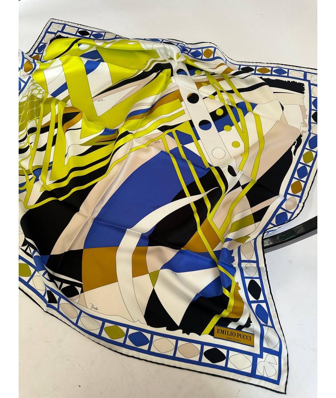 EMILIO PUCCI Мульти шелковый платок, фото 5