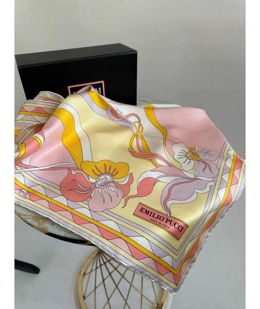 EMILIO PUCCI Мульти шелковый платок, фото 2
