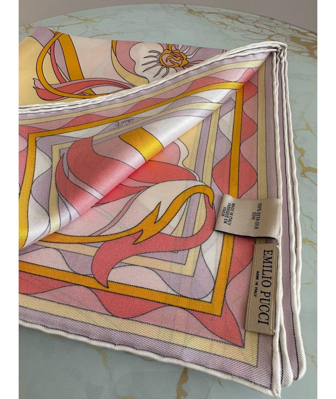 EMILIO PUCCI Мульти шелковый платок, фото 6