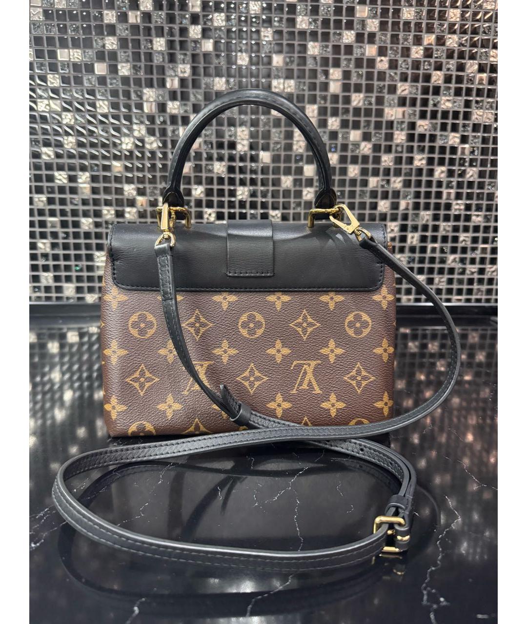 LOUIS VUITTON Коричневая кожаная сумка через плечо, фото 3