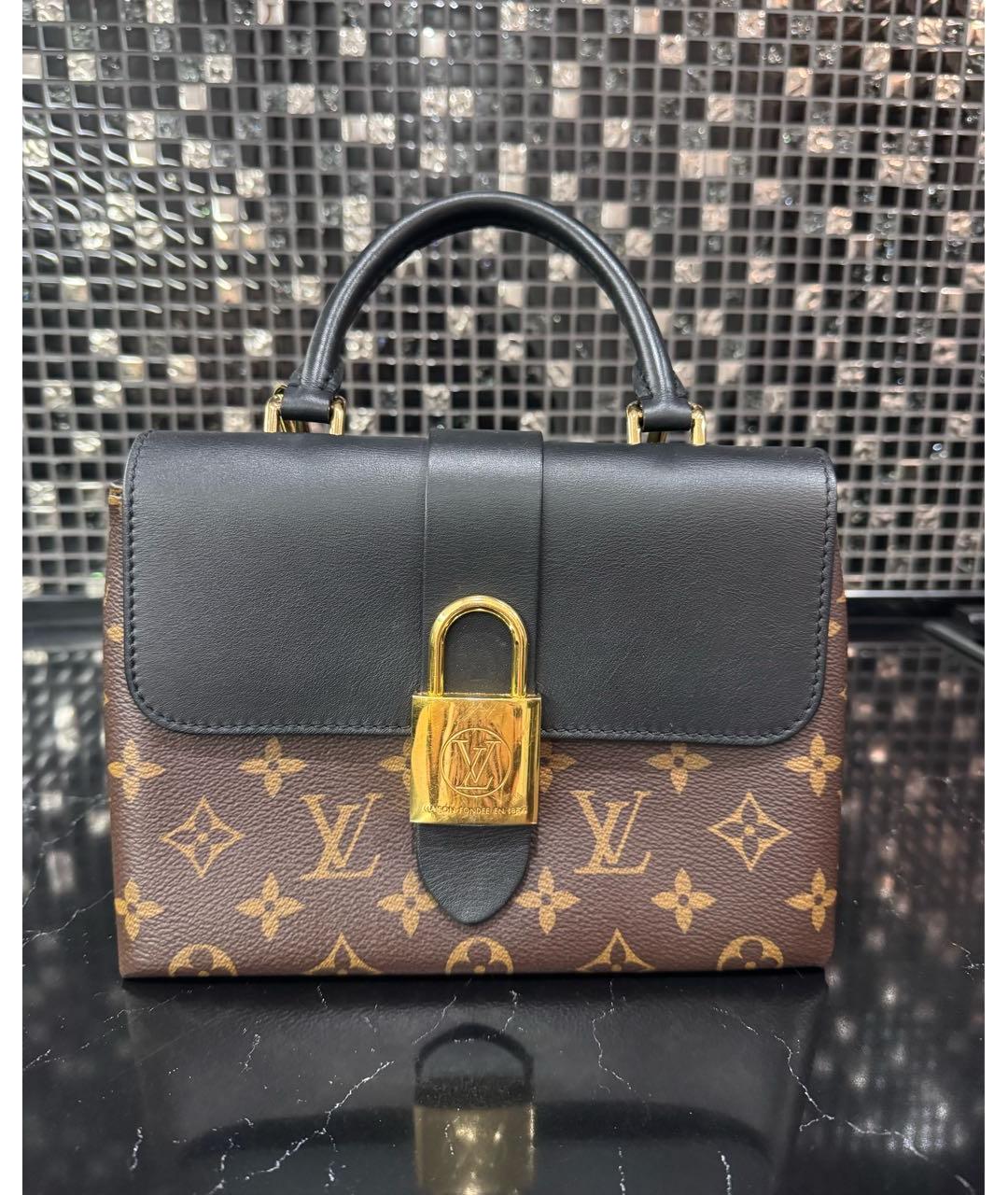 LOUIS VUITTON Коричневая кожаная сумка через плечо, фото 9