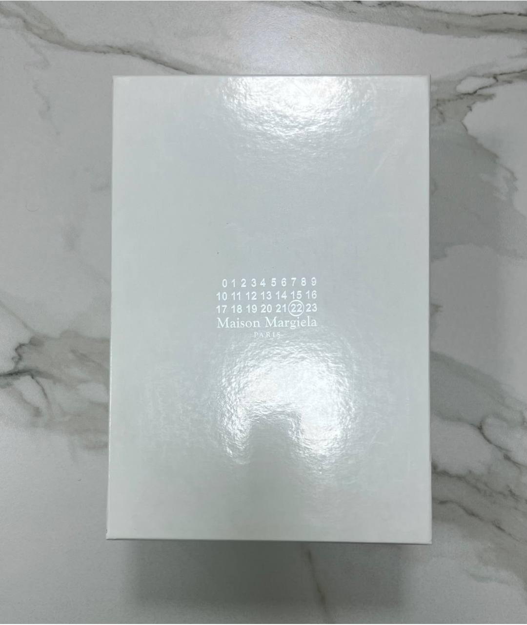 MAISON MARGIELA Черные кожаные низкие кроссовки / кеды, фото 8