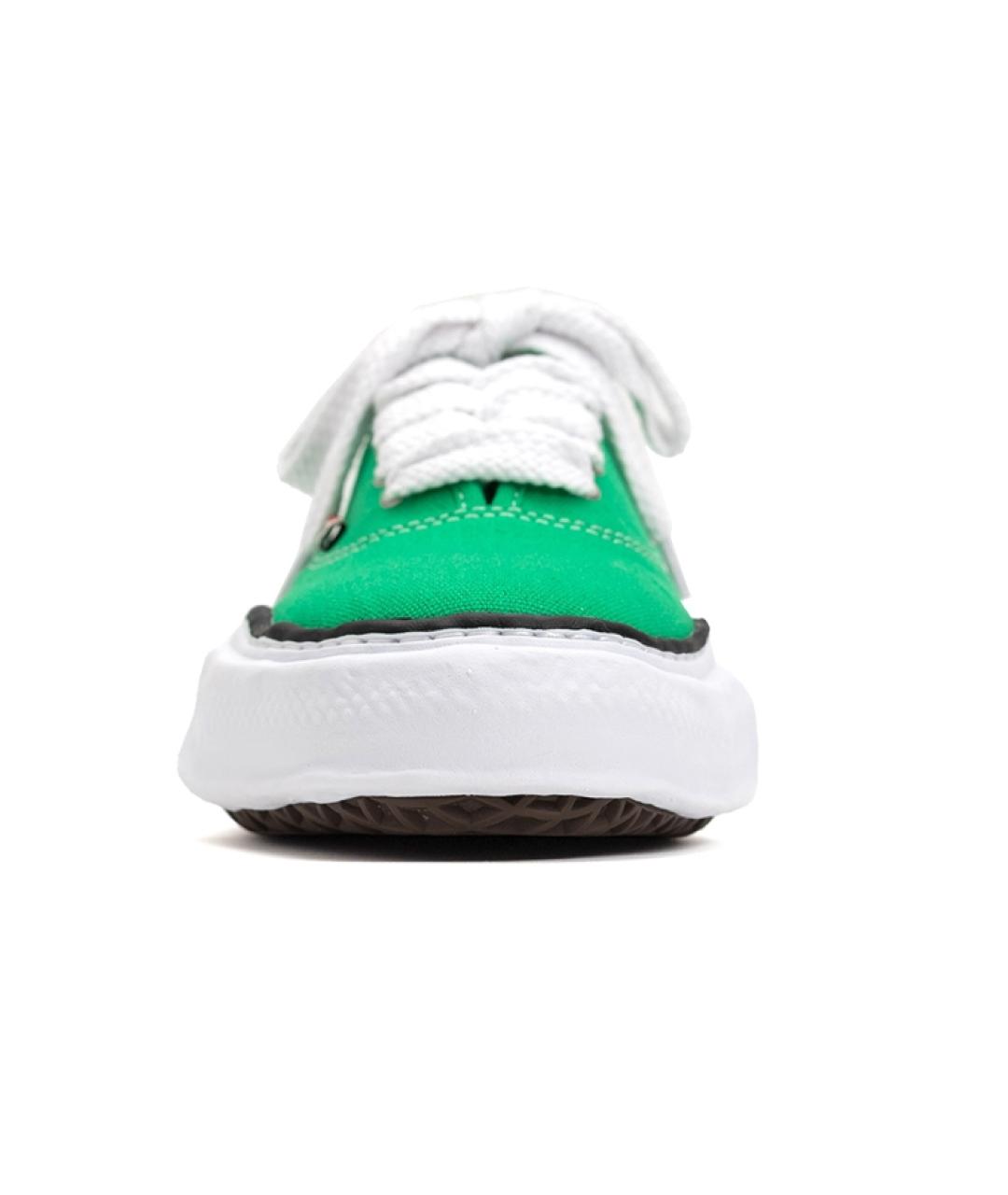 Mihara Yasuhiro Зеленые текстильные кроссовки, фото 3