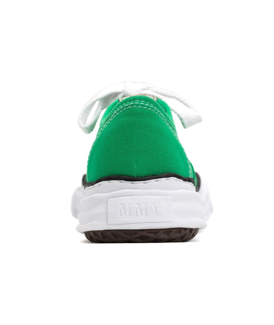 Mihara Yasuhiro Зеленые текстильные кроссовки, фото 4