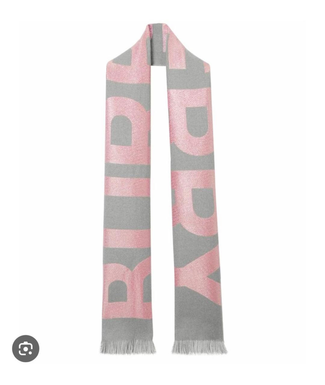 BURBERRY Розовая шерстяная сумка через плечо, фото 4