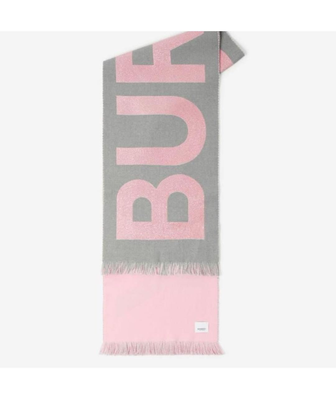 BURBERRY Розовая шерстяная сумка через плечо, фото 2