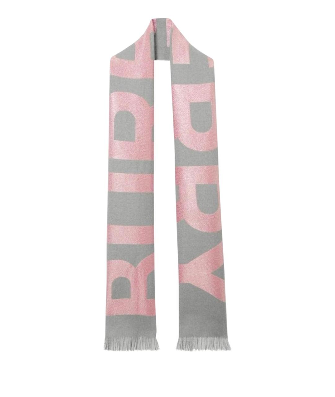 BURBERRY Розовая шерстяная сумка через плечо, фото 1