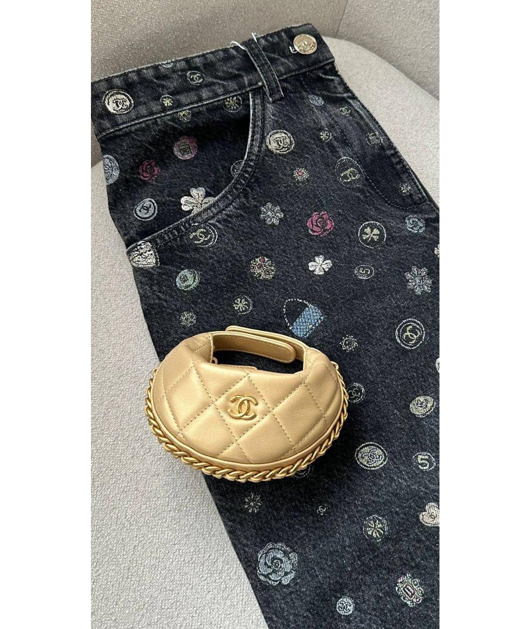 CHANEL Хлопко-кашемировые прямые джинсы, фото 5