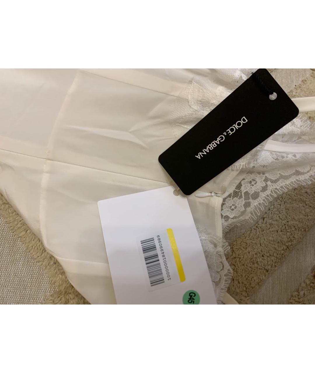 DOLCE&GABBANA Белый сарафан, фото 4