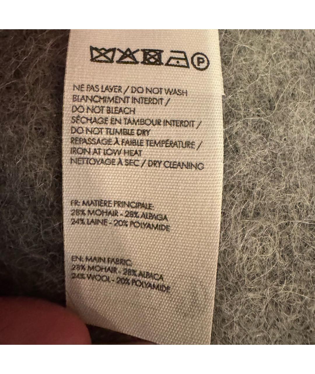 JACQUEMUS Серый шарф, фото 4