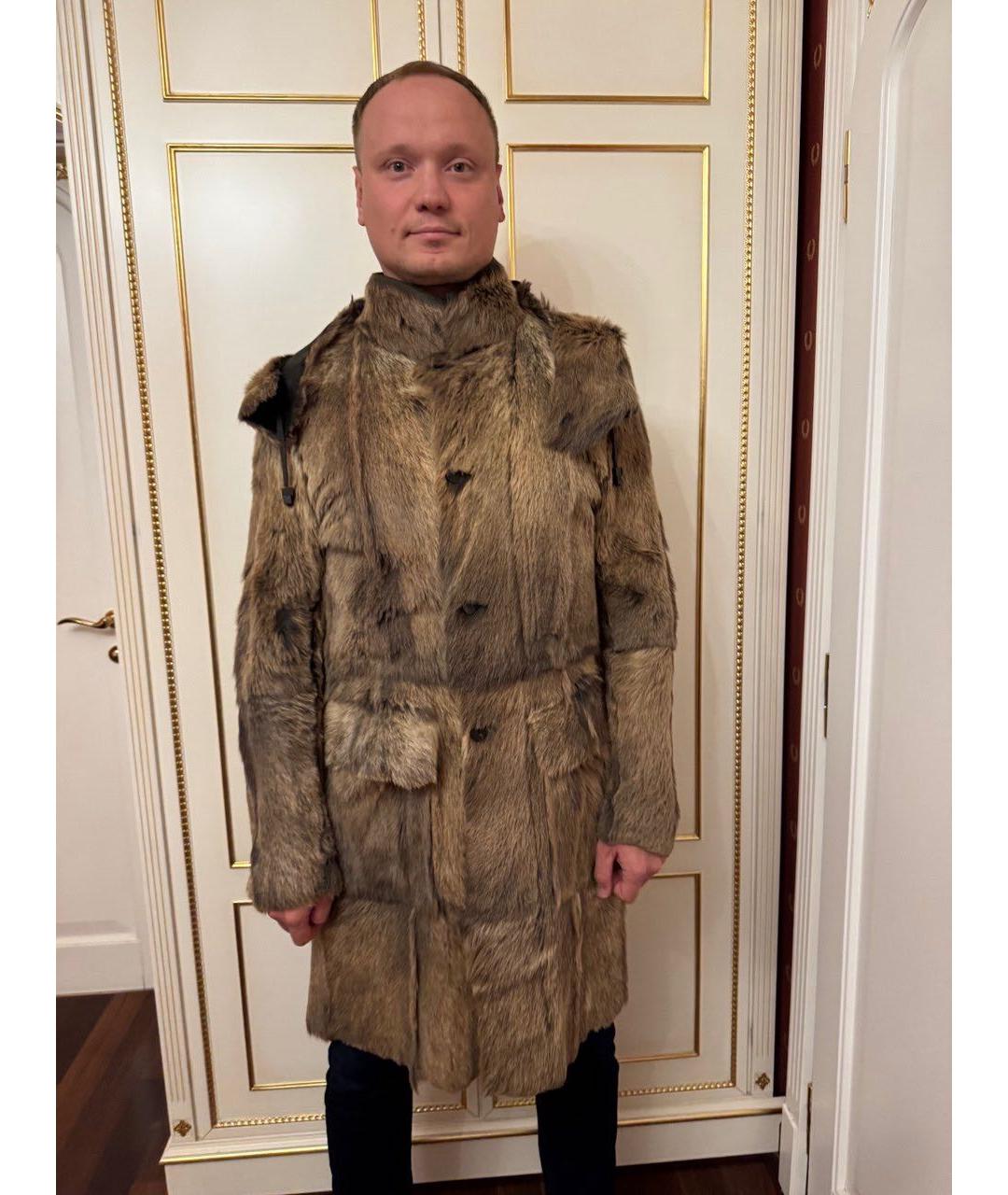 BURBERRY Коричневая меховая дубленка/шуба, фото 3