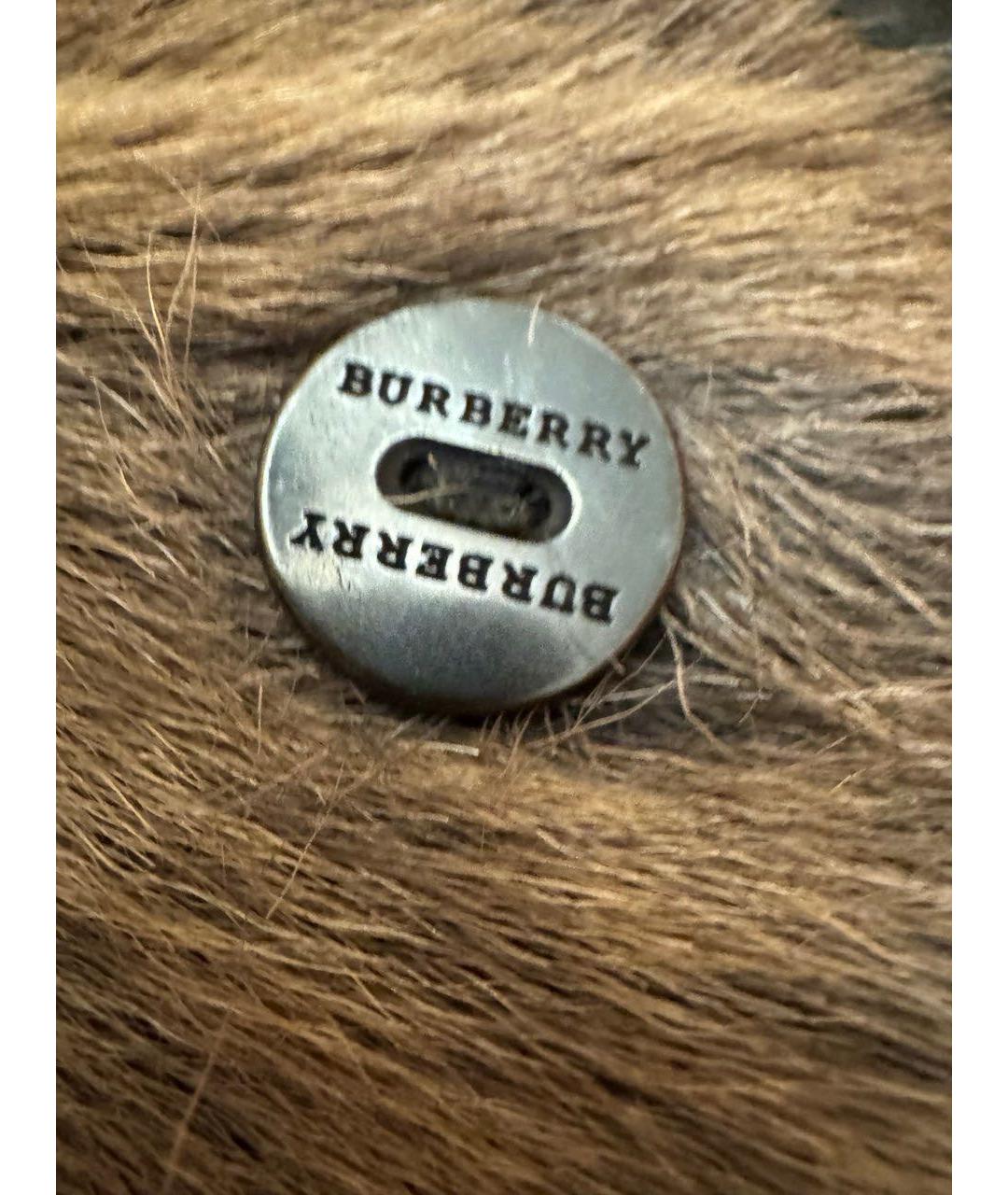 BURBERRY Коричневая меховая дубленка/шуба, фото 4