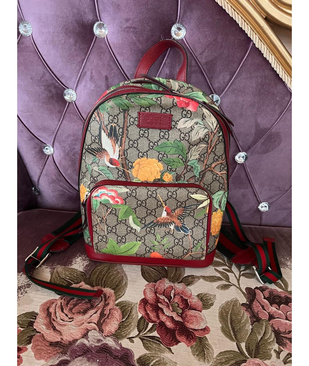 GUCCI Красный рюкзак, фото 7