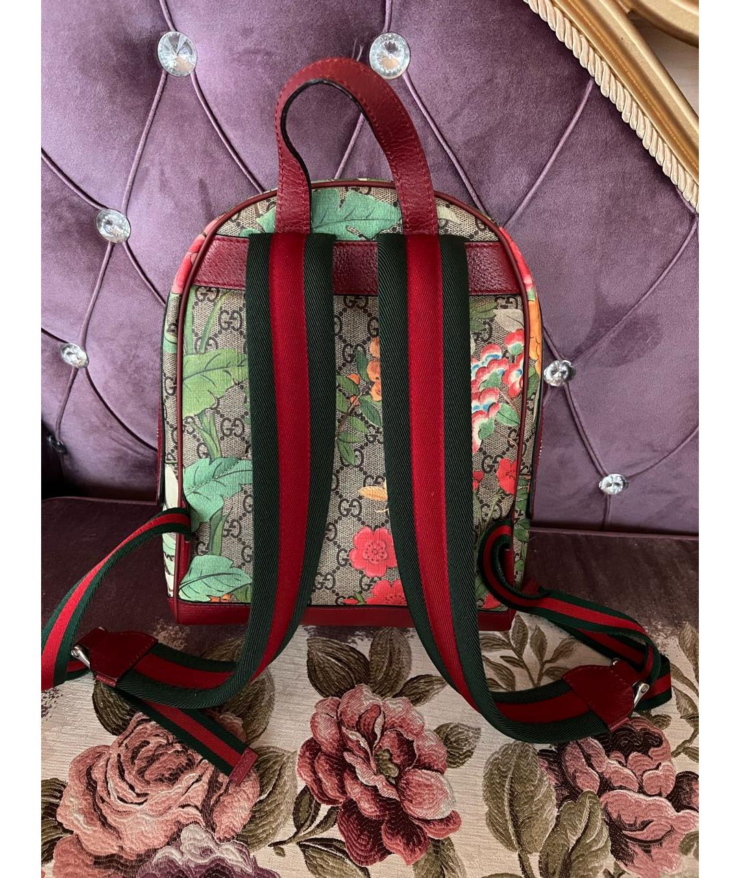 GUCCI Красный рюкзак, фото 3