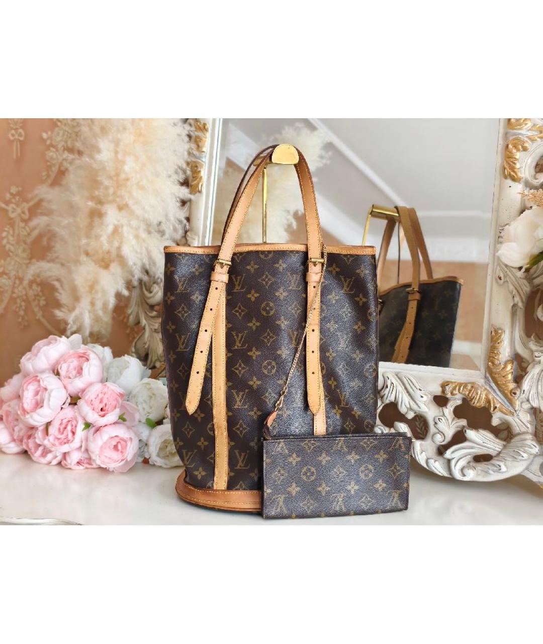 LOUIS VUITTON Коричневая сумка с короткими ручками, фото 2