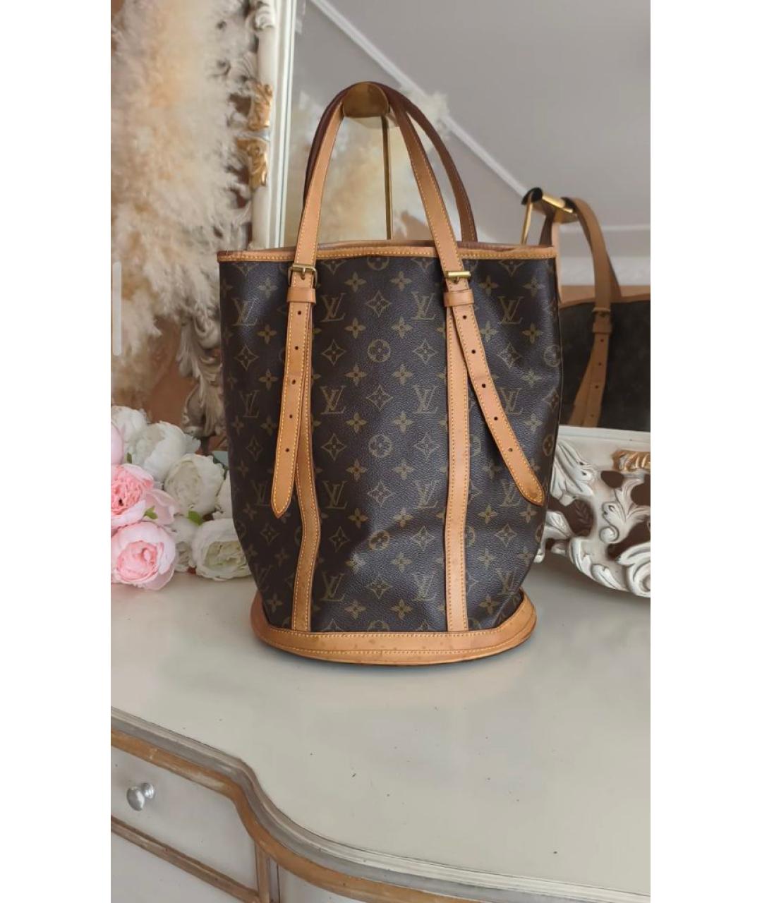 LOUIS VUITTON Коричневая сумка с короткими ручками, фото 9