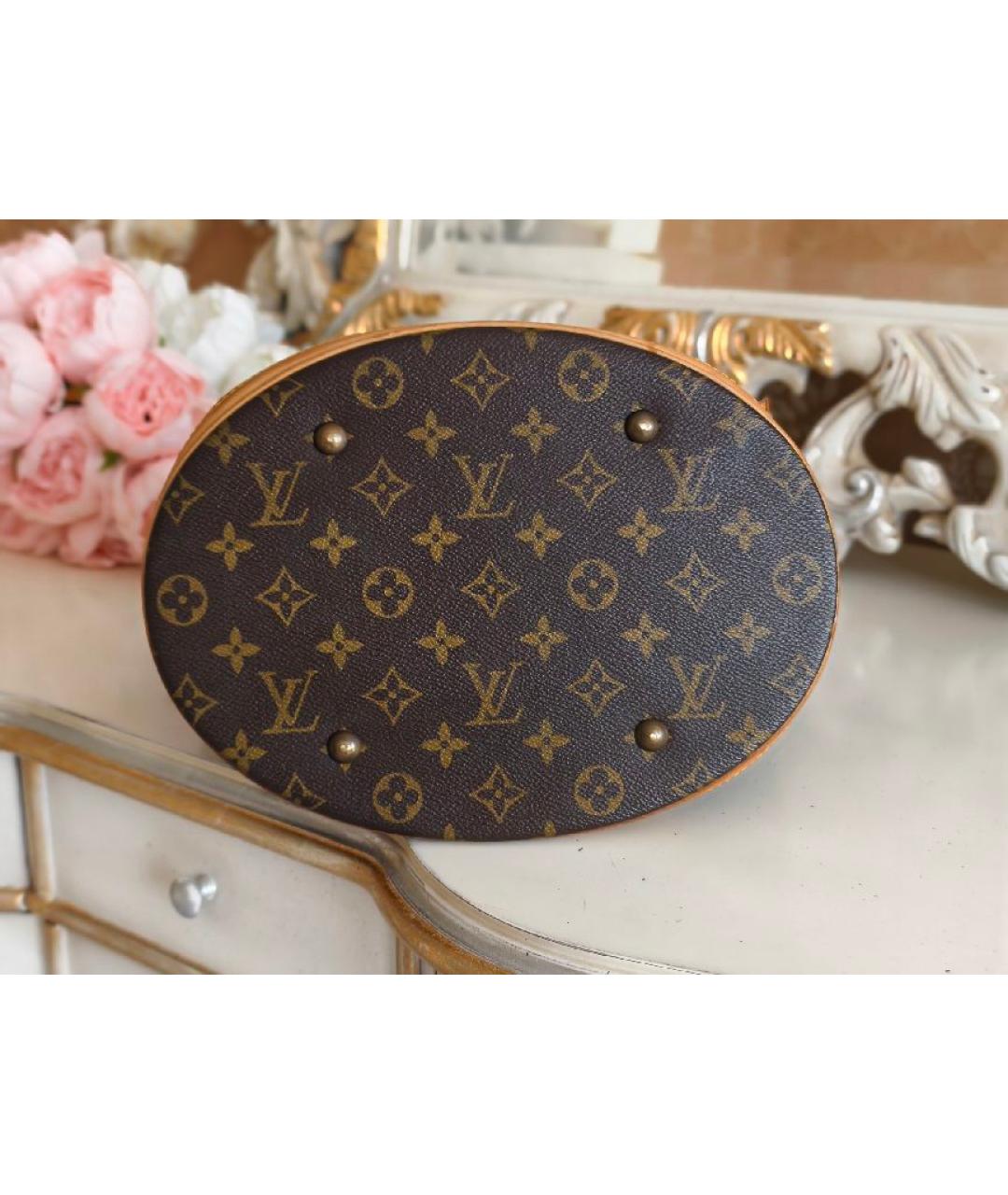 LOUIS VUITTON Коричневая сумка с короткими ручками, фото 7