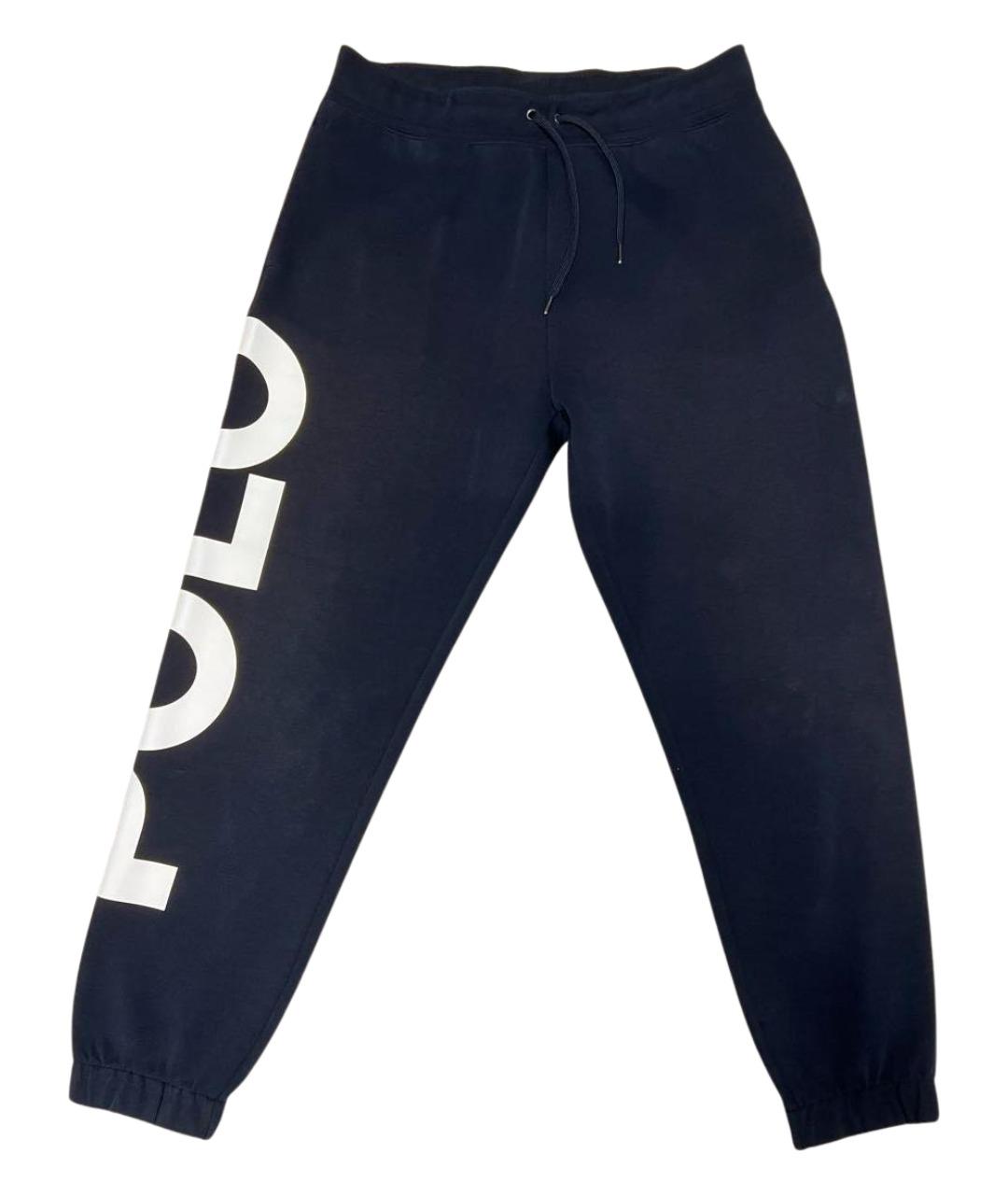 POLO RALPH LAUREN Темно-синие хлопковые повседневные брюки, фото 1