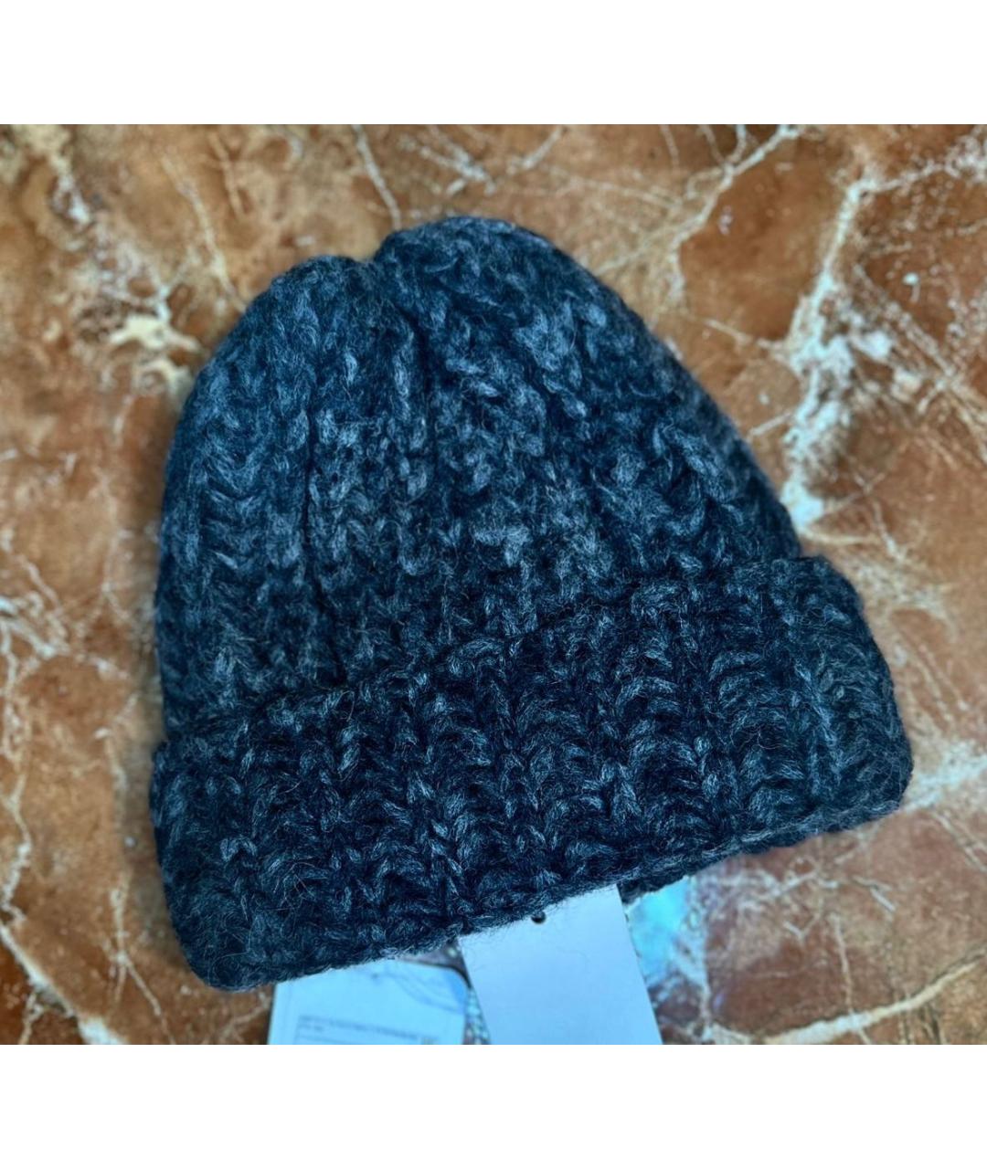 BILANCIONI Серая шерстяная шапка, фото 5