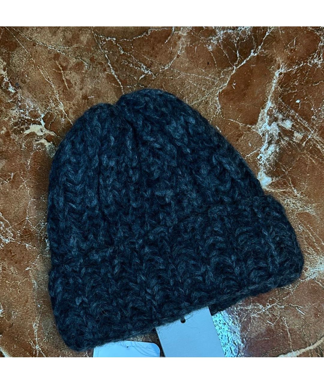 BILANCIONI Серая шерстяная шапка, фото 2