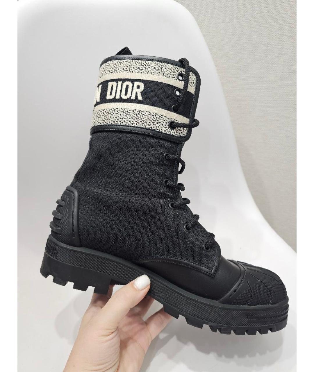 CHRISTIAN DIOR Черные ботинки, фото 5