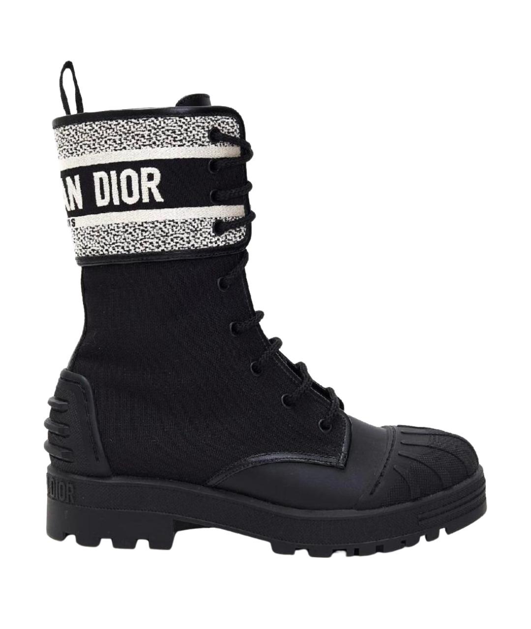CHRISTIAN DIOR Черные ботинки, фото 1