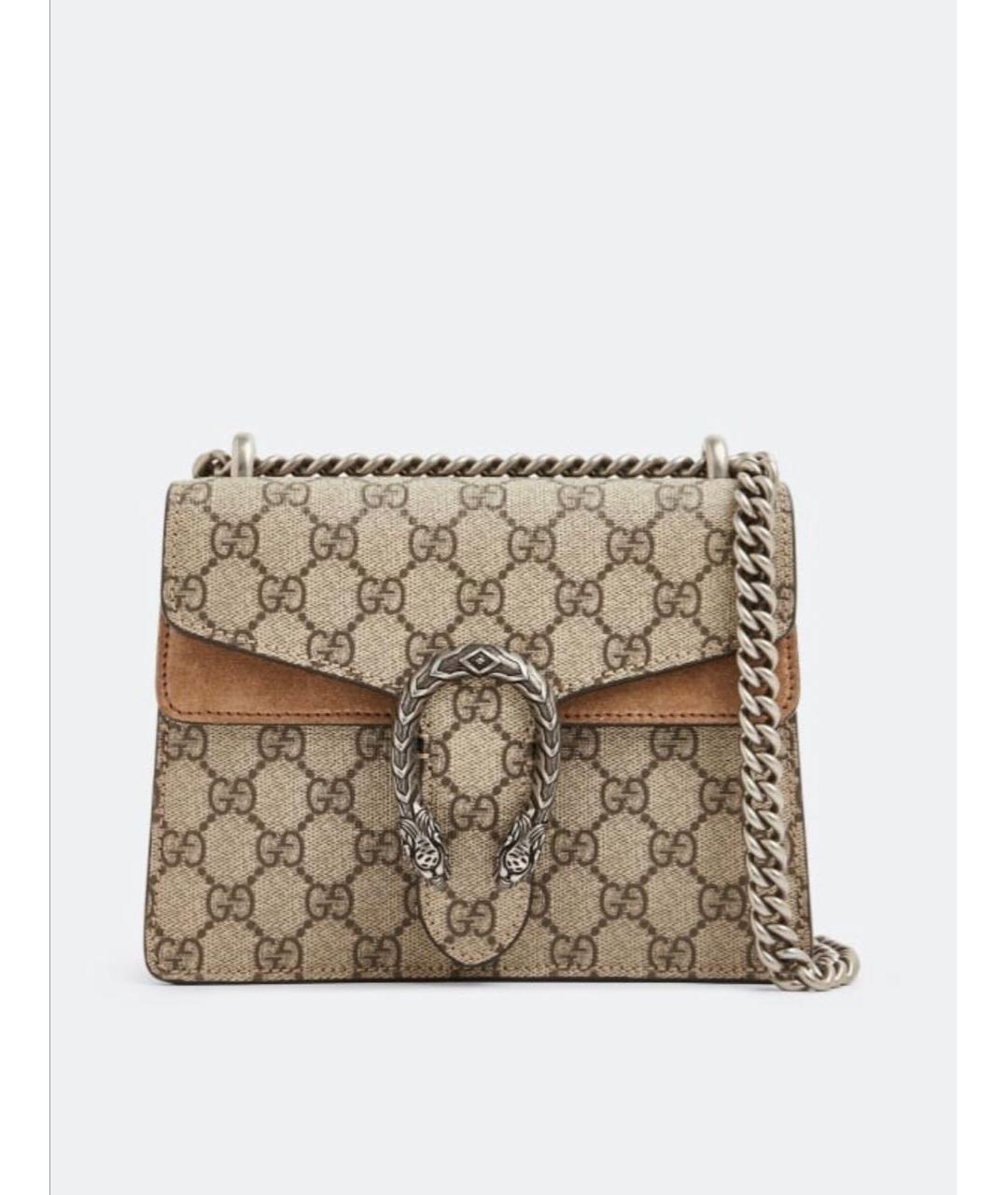 GUCCI Коричневая кожаная сумка через плечо, фото 7