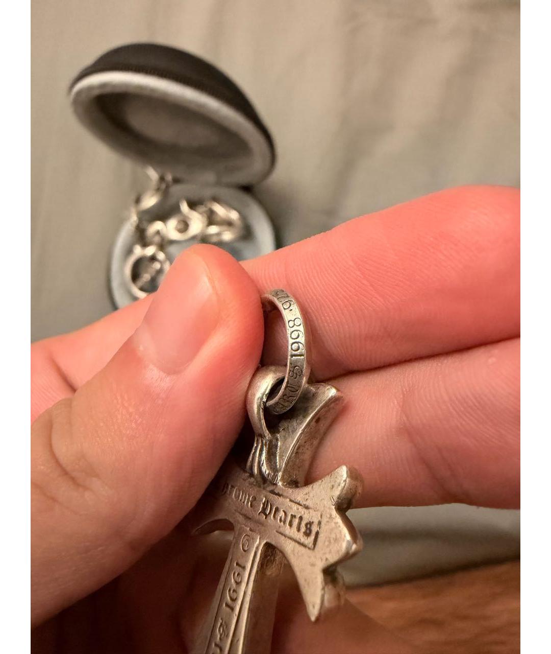 CHROME HEARTS Серебряная серебряная цепочка/подвеска, фото 5