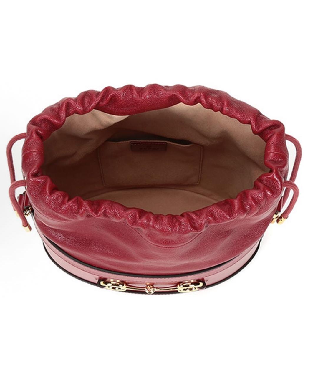 GUCCI Красная кожаная сумка через плечо, фото 4
