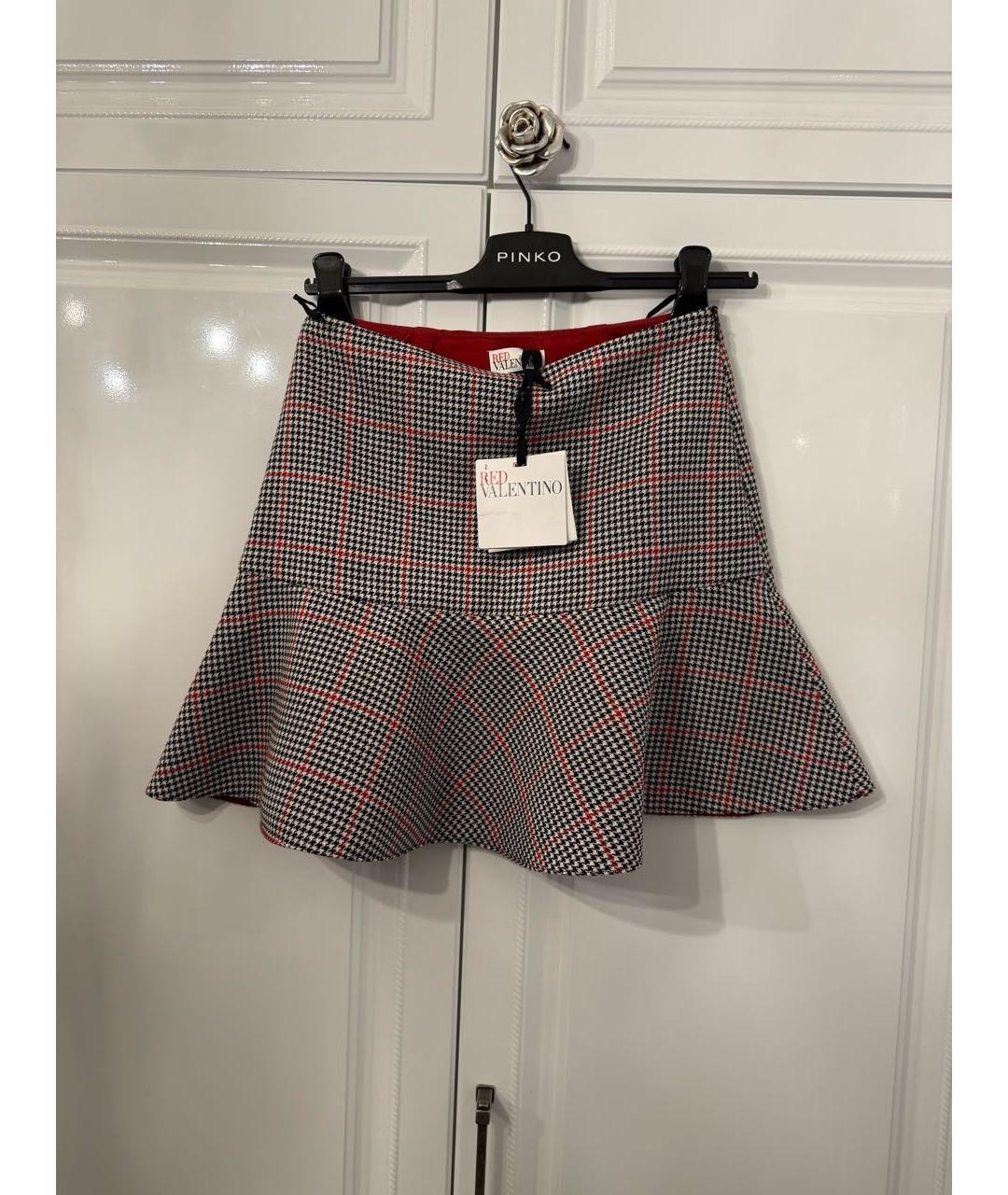 RED VALENTINO Мульти юбка мини, фото 5