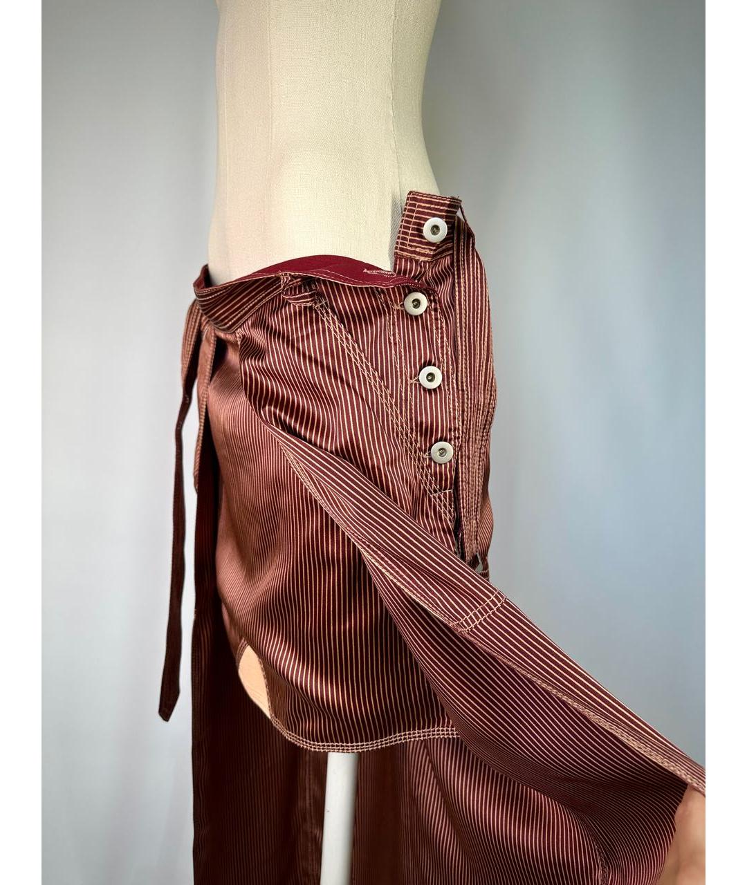 JEAN PAUL GAULTIER Мульти шелковая юбка макси, фото 5