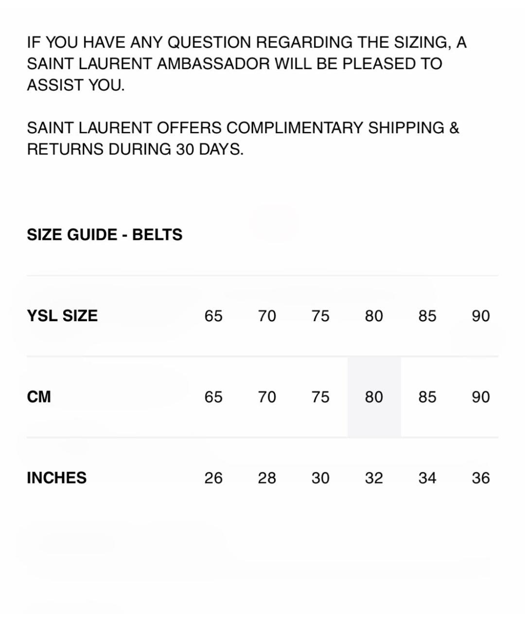 SAINT LAURENT Черный ремень, фото 3