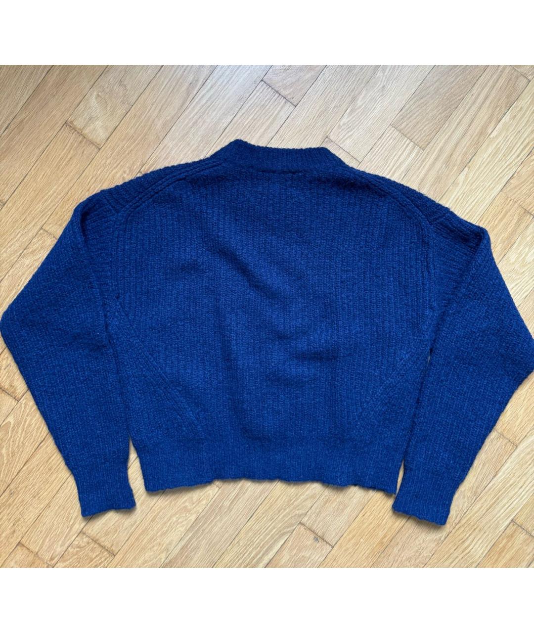 REFORMATION Темно-синий шерстяной джемпер / свитер, фото 5