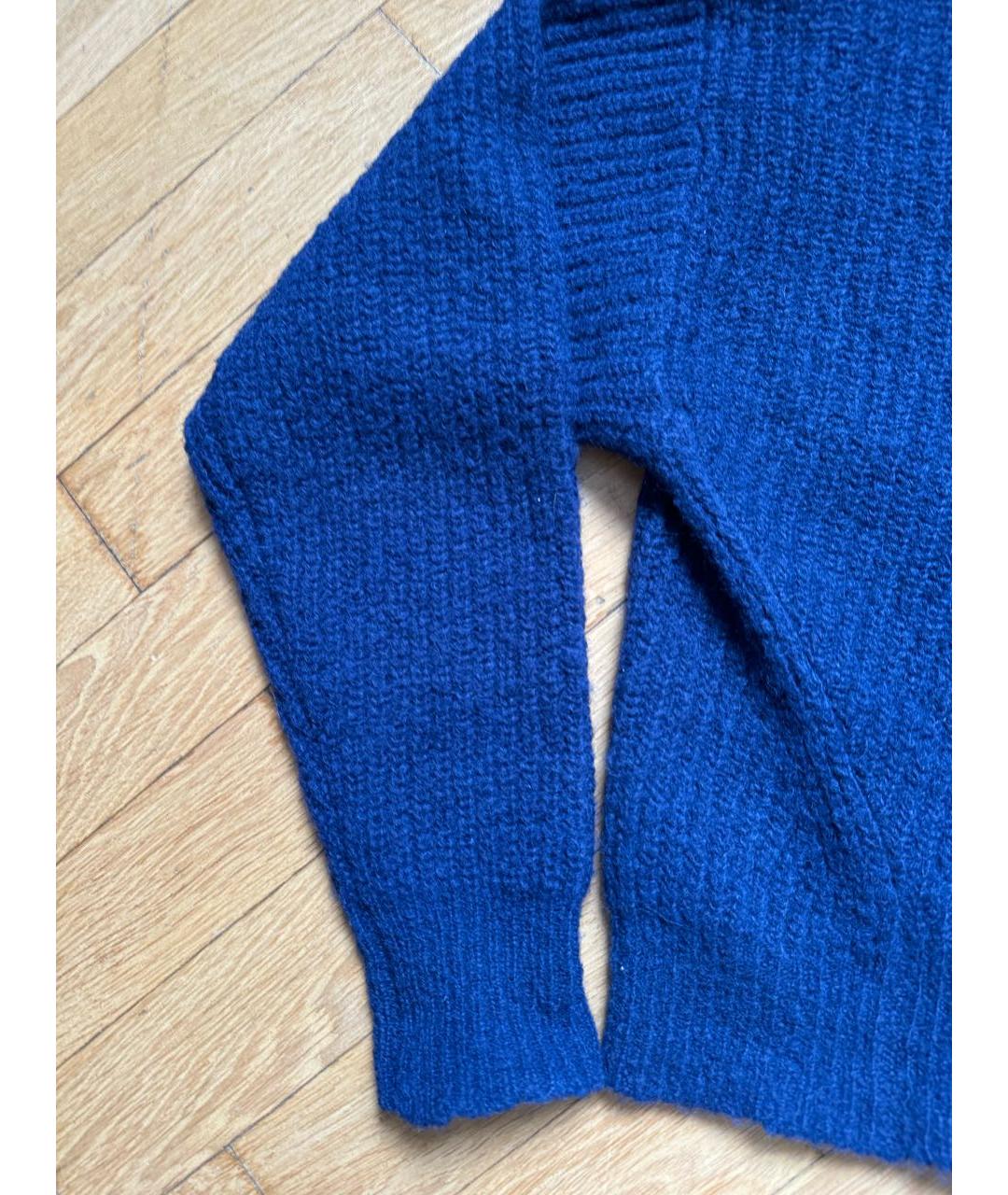 REFORMATION Темно-синий шерстяной джемпер / свитер, фото 3