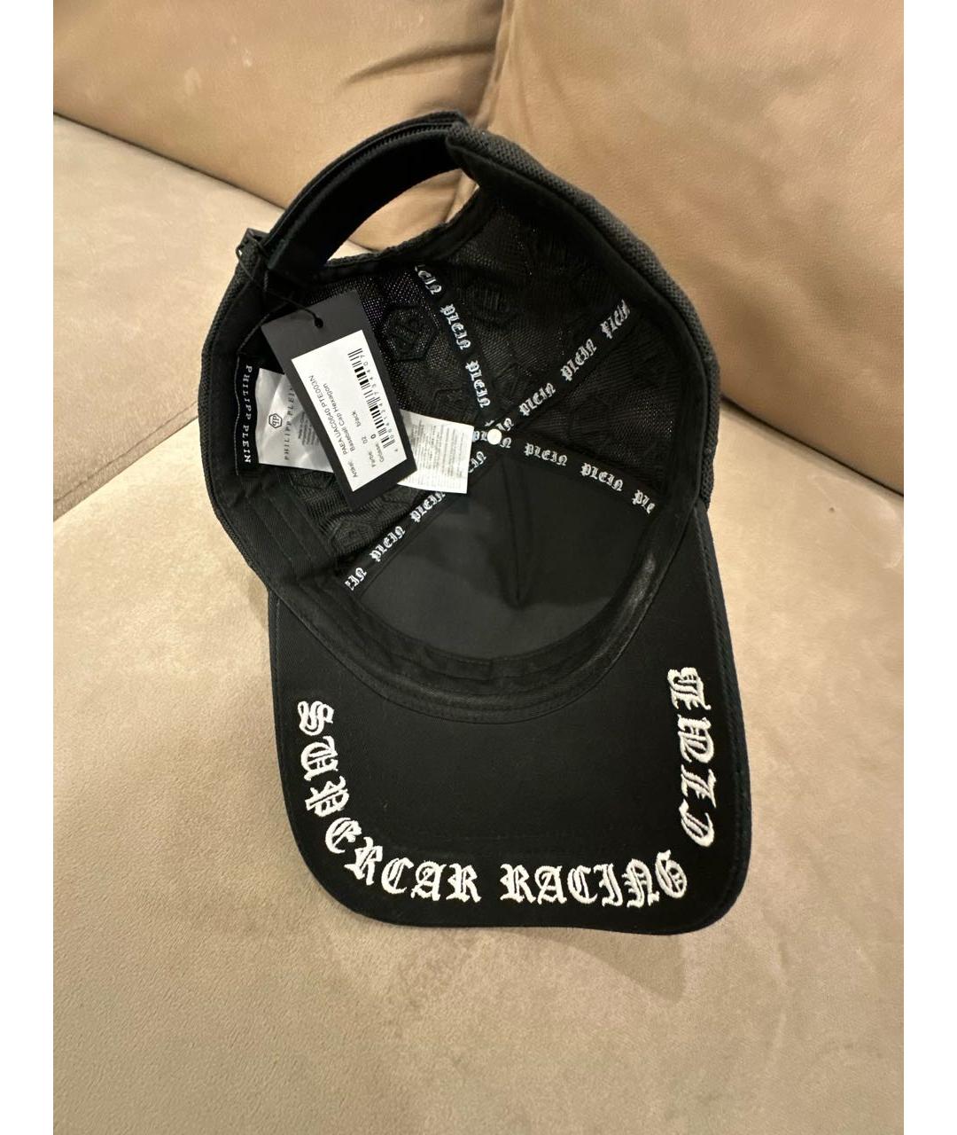 PHILIPP PLEIN Черная хлопковая кепка/бейсболка, фото 4