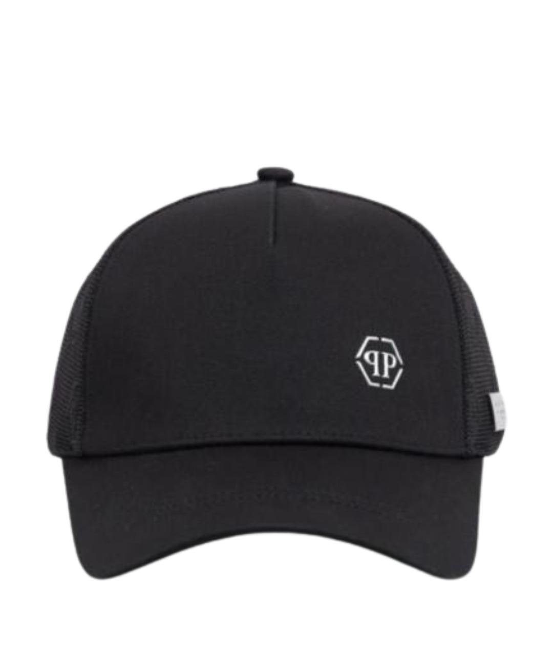 PHILIPP PLEIN Черная хлопковая кепка/бейсболка, фото 1