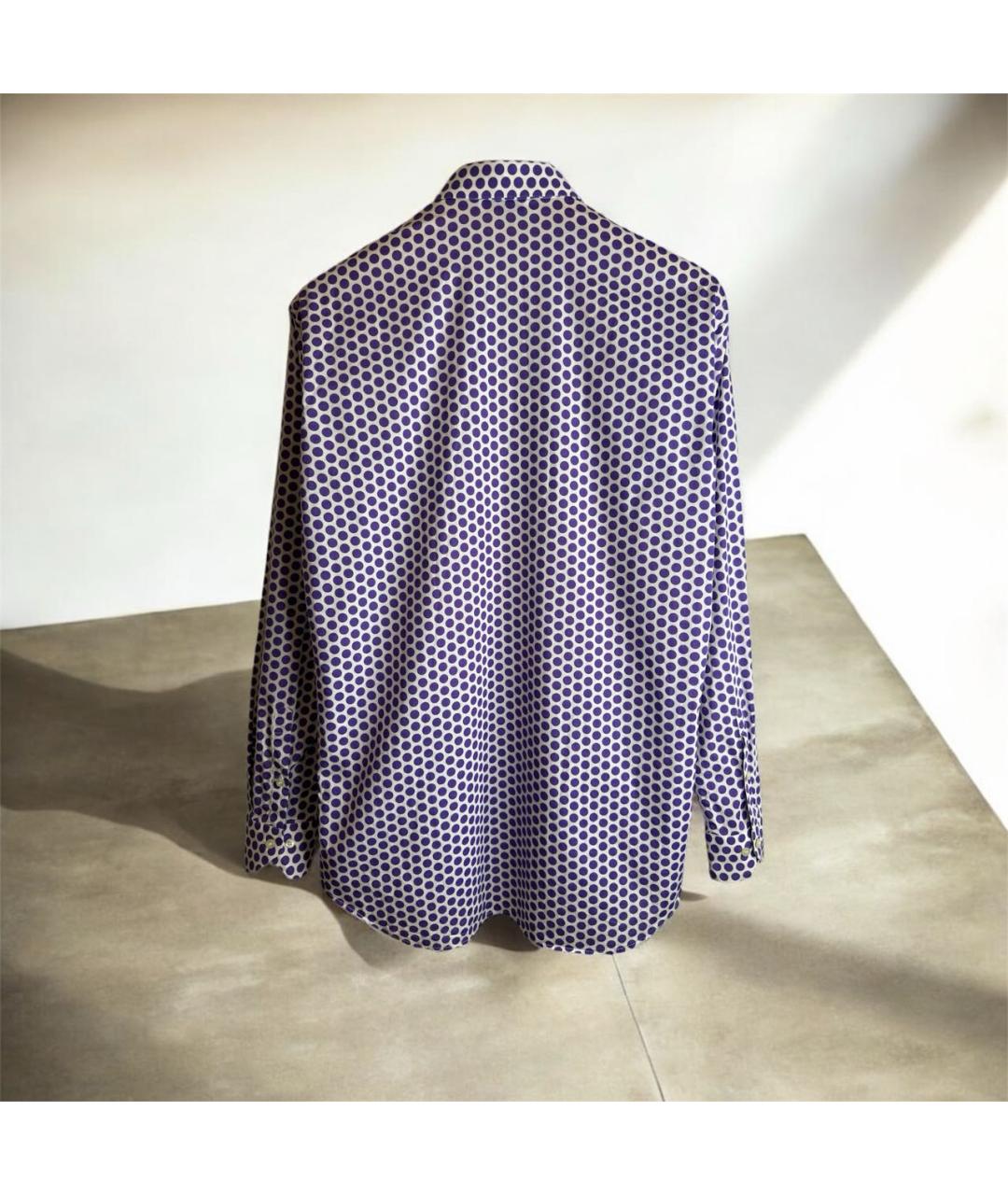 ETRO Фиолетовая хлопковая классическая рубашка, фото 4