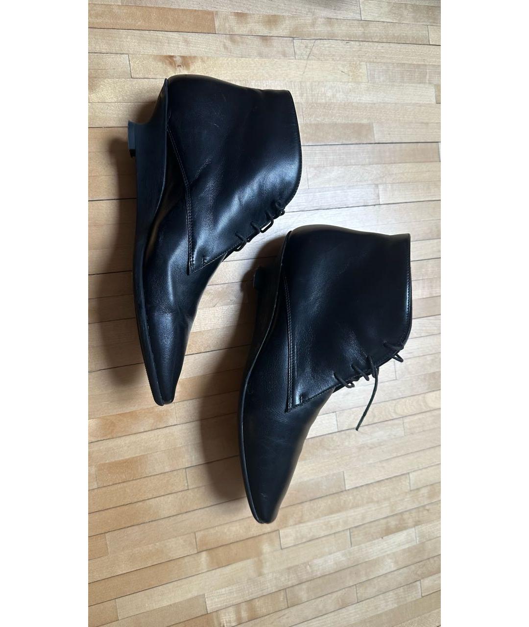 BALLY Черные кожаные брогги и оксфорды, фото 6