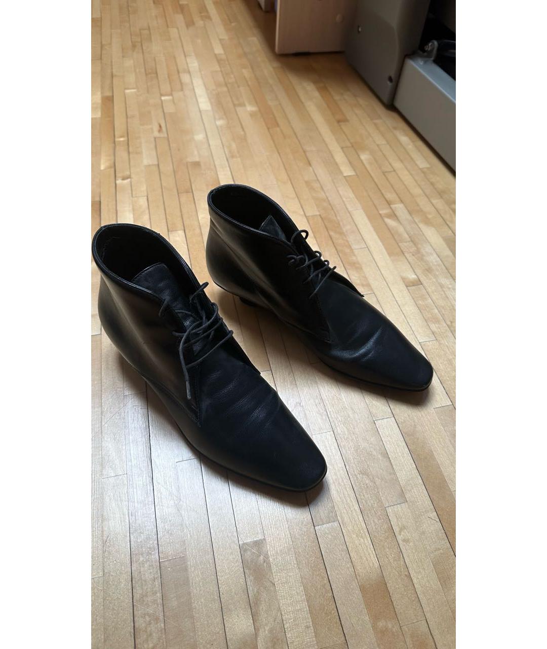 BALLY Черные кожаные брогги и оксфорды, фото 3
