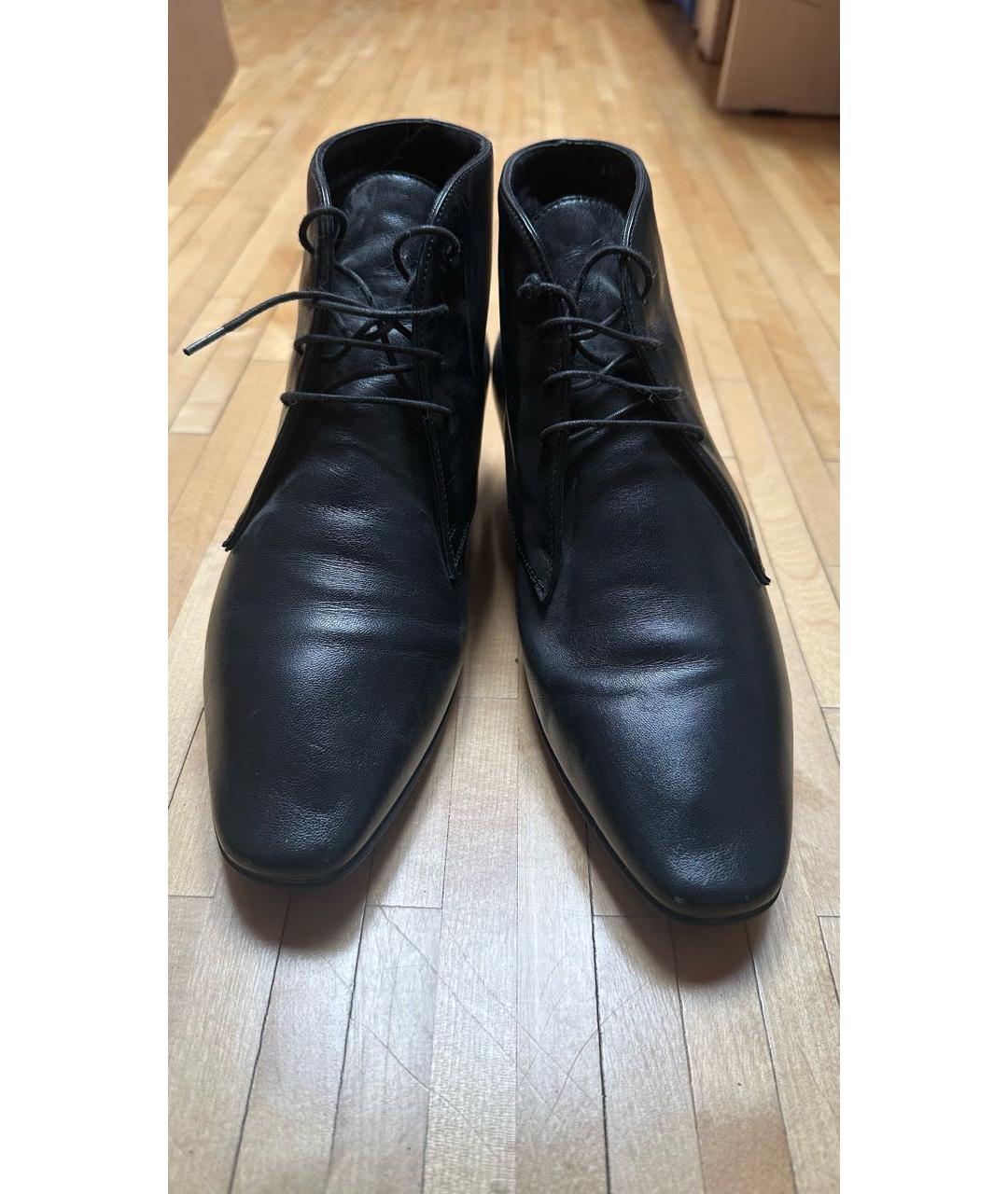 BALLY Черные кожаные брогги и оксфорды, фото 2