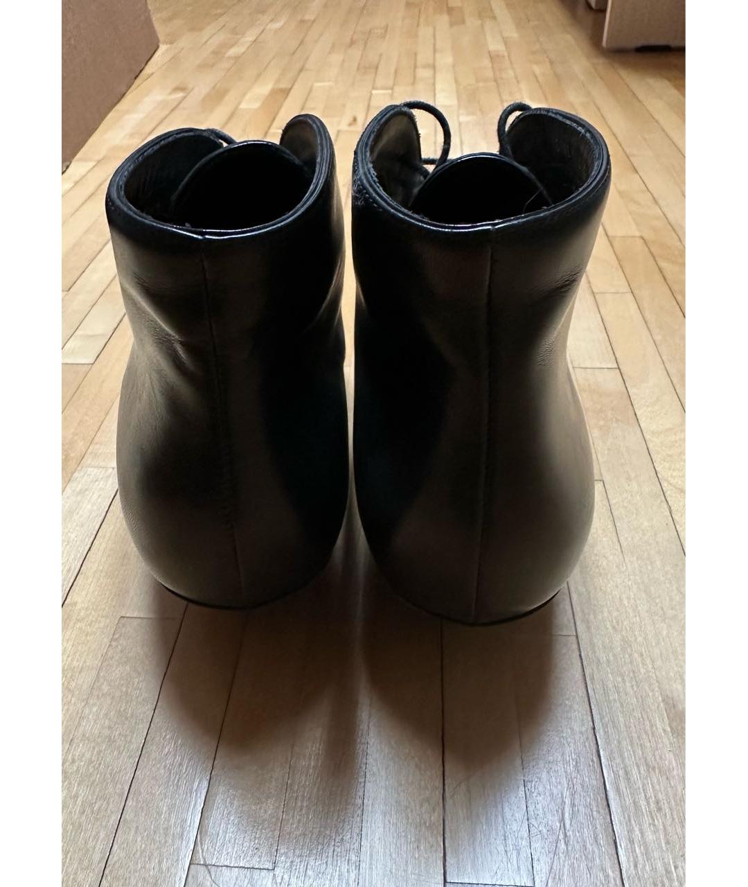 BALLY Черные кожаные брогги и оксфорды, фото 4