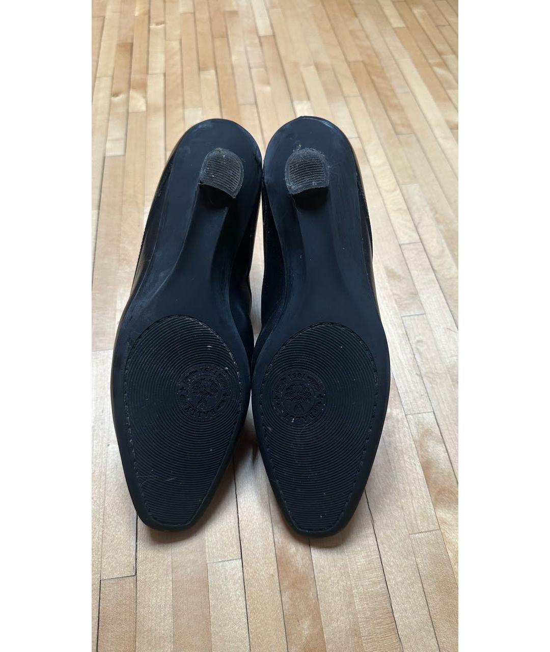 BALLY Черные кожаные брогги и оксфорды, фото 5