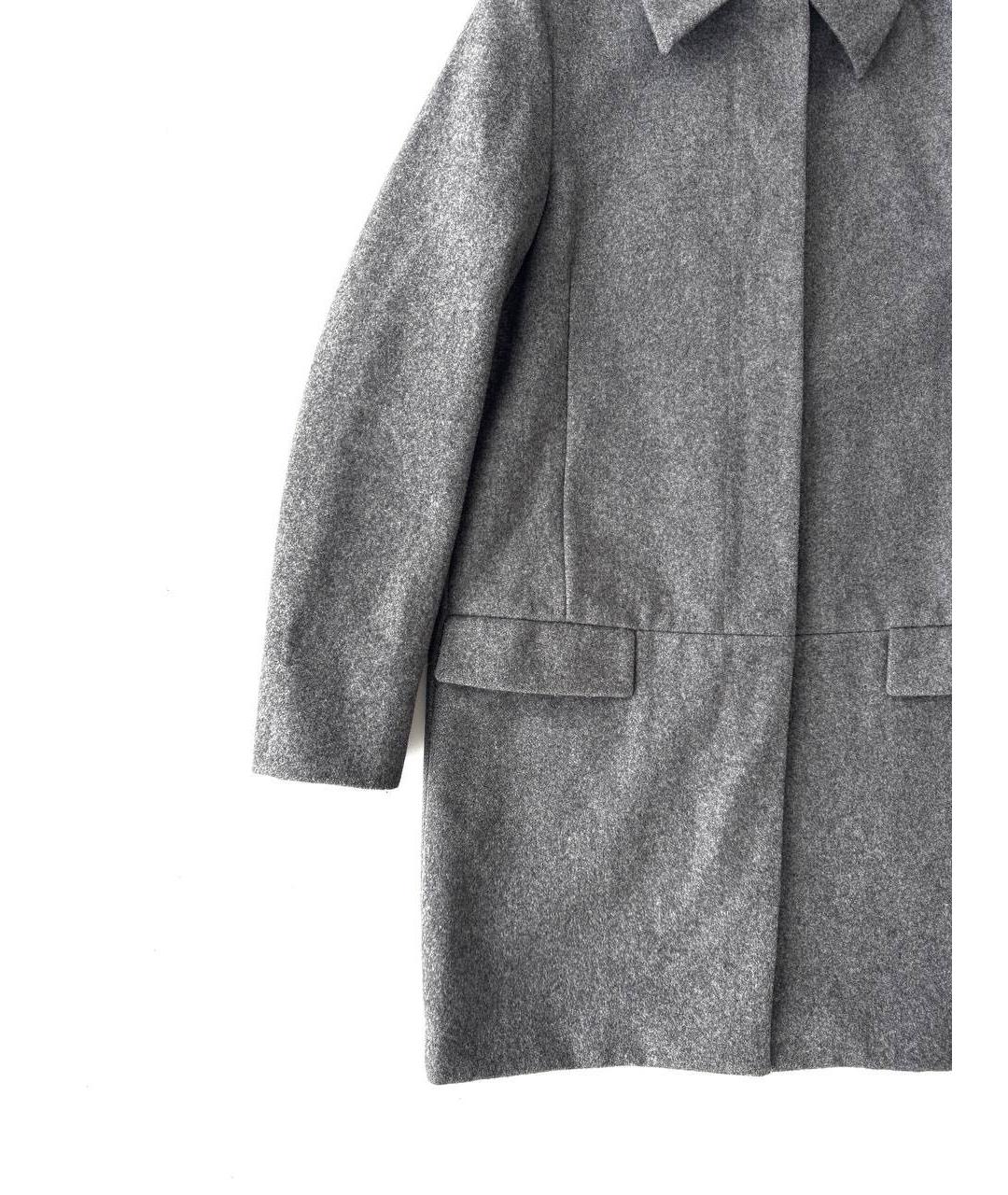 ACNE STUDIOS Серое шерстяное пальто, фото 7